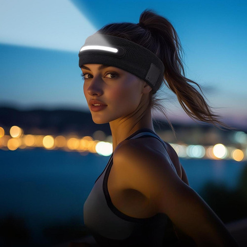 Running Headband Led Band En La Noche Running Sweat Band