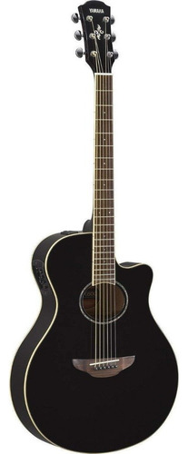 Guitarra Electroacústica Yamaha APX600 para diestros black palo de rosa brillante