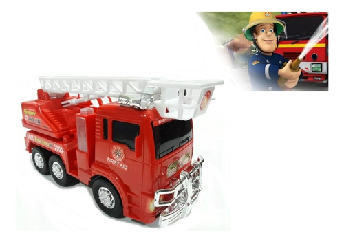 Carrinho Bombeiro Infantil Caminhão Luz Som Movimento