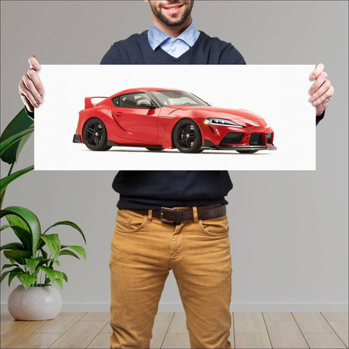 Cuadro 30x80cm Auto 2019 Toyota Gr Supra Heritag 230