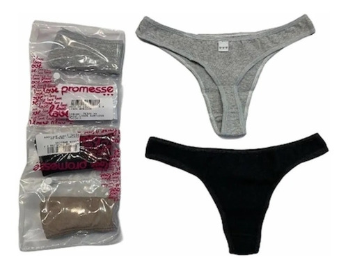 Imagen 2 de 6 de Bombachas Colaless Pack X 4 Promesse Lisas Art 76326