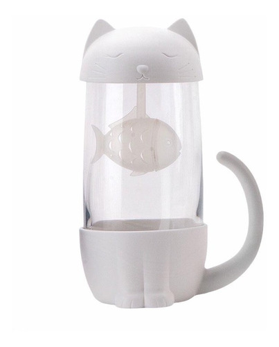 Taza Gato Con Infusor De Pez Grande