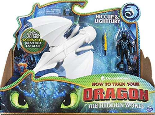 Dreamworks Dragones, Lightfury Y Hiccup, Figura De Dragón Co