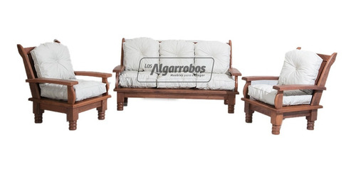 Juego De Living Momentos 3c + 10 Almohadones + Mesa Ratona