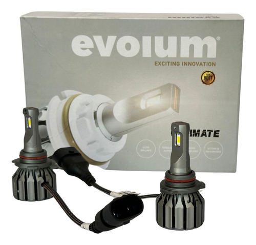 Kit De Focos Led Ultimate 15000 Lm 9006 Plateado Blanco Neutro