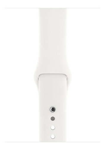 Apple Watch Series 3 (GPS) - Caja de aluminio plateado de 42 mm - Correa deportiva blanco