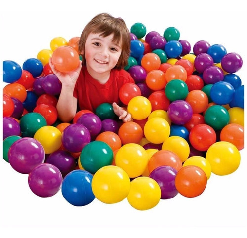Pelotitas Plasticas Para Pelotero Pelotas X 100 Unid Intex