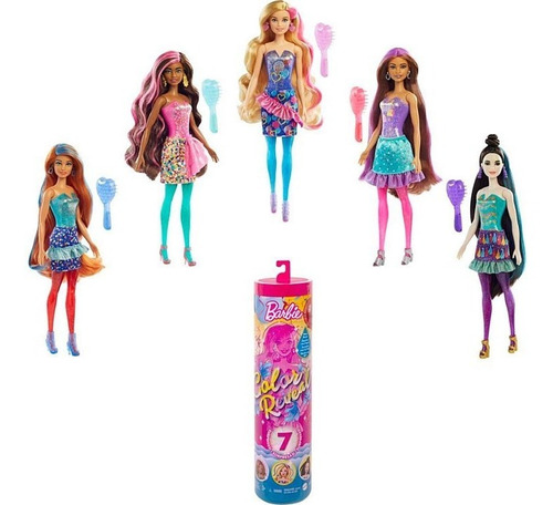 Imagen 1 de 7 de Barbie® Color Reveal Doll,serie Fiesta Confetti Print Mattel