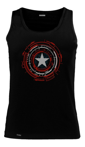 Camiseta Esqueleto Captina America Comics Sbo