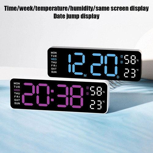 Reloj Electrónico Multifuncional Reloj De Pared Digital Led