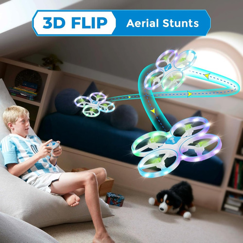 Minidron Contixo Td1 Rc Para Niños, Led, 3d Flip, Cuadricópt