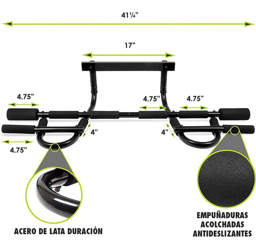 Imagen 2 de 5 de Barra Fija Ejercicio, Super Barra, Paralelas