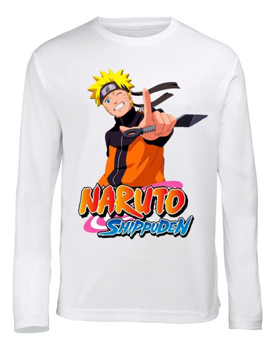 Remera Naruto Sublimada Mangas Larga