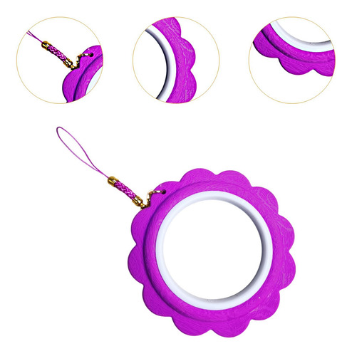 5x Mini Bordado Hoop Marco De Bordado De Bordado Púrpura