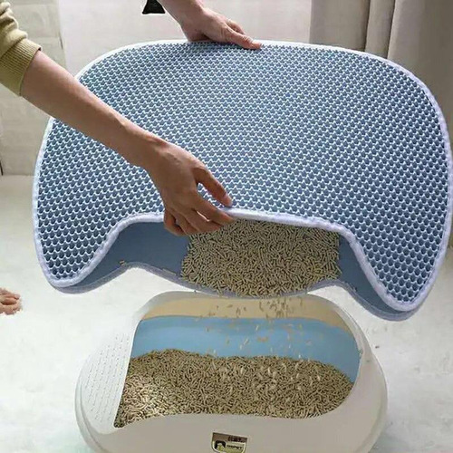 Marben Pets® Alfombra Doble Capa Para Gatos Amarilla