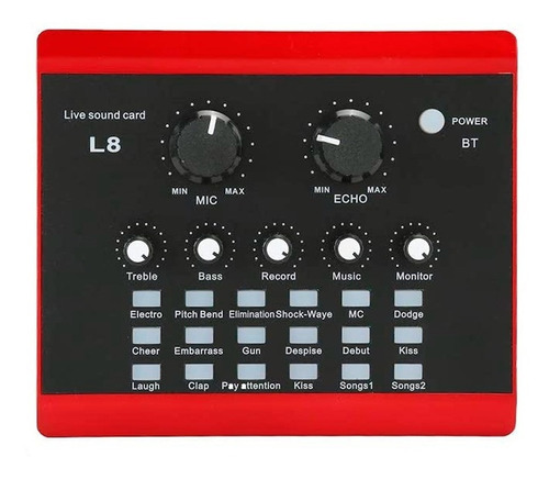 Imagen 8 de 10 de Placa Sonido Midiplus L8 Stream Bluetooth Celular Pc Grabar