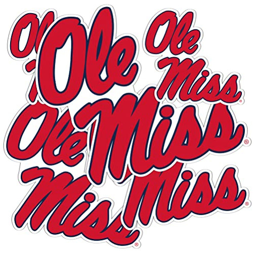 Pegatina De Universidad De Misisipi Rebels Ole Miss U O...