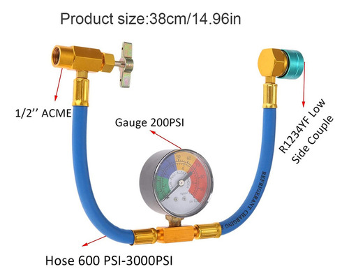 Para Mangueira De Carga De Gás De Ar Condicionado R1234yf