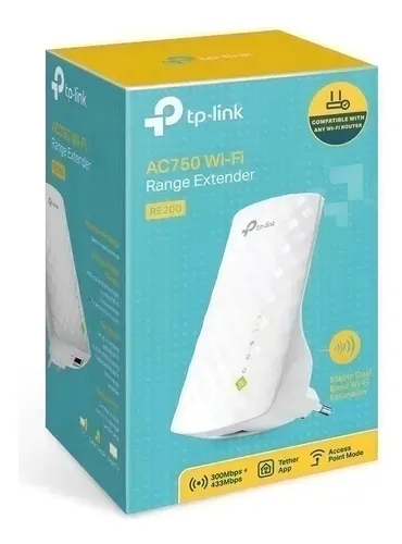 Tp-link Ac750 Re200 Extensor Wi-fi Rango D Pared Doble Banda