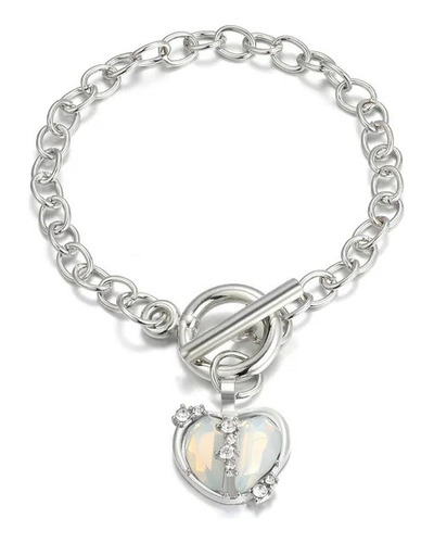 Pulsera Corazón Cuarzo 