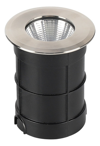 Luminario Empotrado A Piso Led, 3w, Inox, 3850-led, Calux Color Plateado