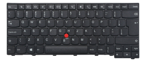 Teclado Lenovo Thinkpad T450s Edge E431 Edge E440 Br Ç Cor Preto Idioma Português Brasil