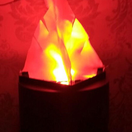 Decoración Navideña Lámpara 3d Fuego De Tamaño Pequeño