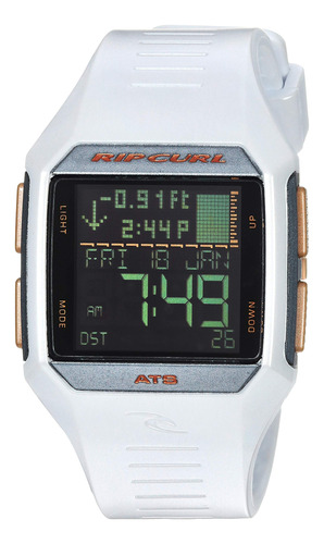 Rip Curl, Blanco, Maui Mini Reloj De Marea Impermeable