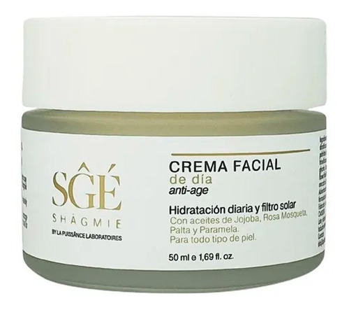 Shagmie Crema Facial De Dia Anti Age Hidratante Filtro Solar