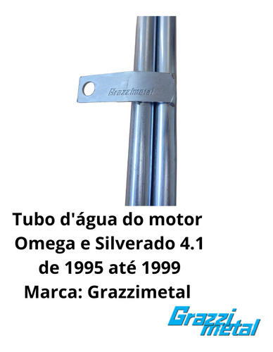 Tubo Cano D'água De Refrigeração Motor Omega 4.1 Silverado