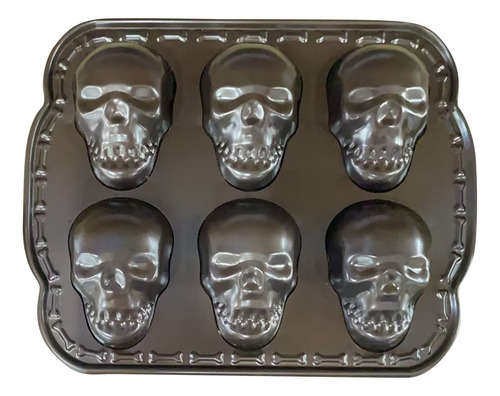 Molde Para Tartas De Halloween, 6 Piezas, Siliconas, Calaver