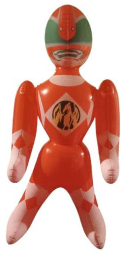 Muñeco Power Rangers Rojo Inflable - Pileta Playa Bañadera 