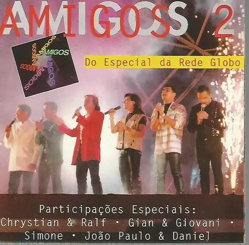 4 Cds - Amigos - 1, 2, 3 E 99 - Chitão, Xororó, Leandro Zezé