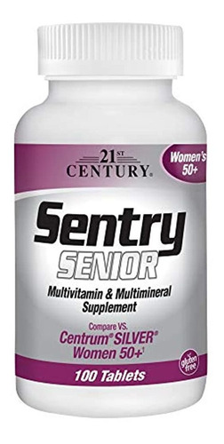 21st Century Sentry Senior Mujeres 50 Plus Tabletas, 100 Uni