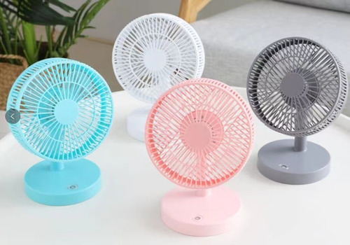 Ventilador Portatil Recargable Usb Para Escritorio Mesa 4w