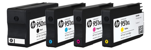  Pack Tintas Hp Original 950 Xl Negro 951 Xl Color Sin Cajas