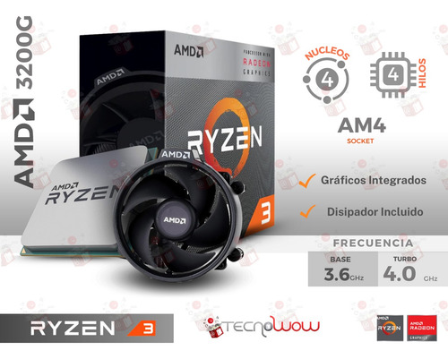 Pc Gamer Amd Ryzen 3 Graficos Integrados 16 Gb Ram Ddr4 Ssd