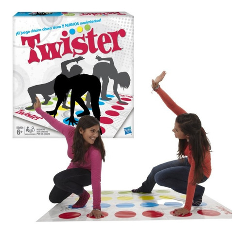 Juego De Caja Twister Para Niños Alfombra Colores
