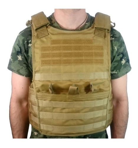 Chaleco Policial Oslotex Plate Carrier Americano Coyote