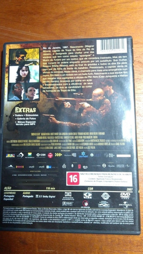 Dvd + Bluray Tropa De Elite 1 E 2 Inimigo Agora É Outro B1