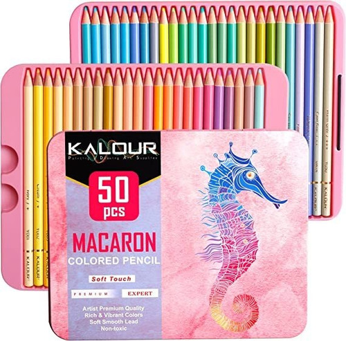 Set De 50 Lapices De Colores Pasteles Kalour