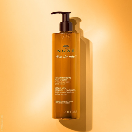 Imagen 2 de 4 de Nuxe - Reve De Miel - Gel Limpiador Rostro Y Cuerpo 400 Ml