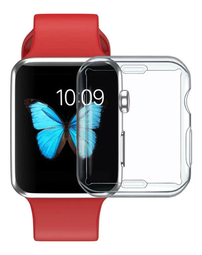 Estuche Silicona Tpu Flexible Transparente Para Apple Watch