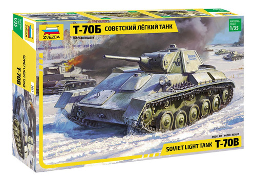 Tanque Ligero Ruso T-70b Wwii - Zvezda - 3631