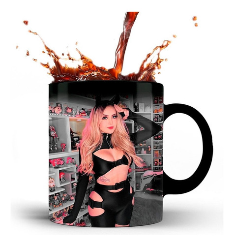 Taza Mágica Arigameplays Personalizada Modelo 1 Negro