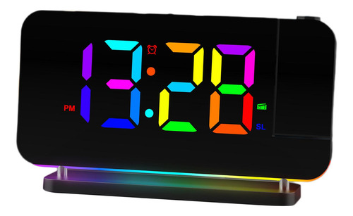 Reloj Despertador Digital Led, Reloj De Proyección,