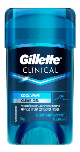 Antitranspirante En Gel Gillette Clinical Cool Wave Caballero 45g