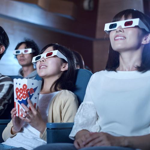 General Gafas De Cartón Anaglifo En 3d Rojo Y Cian Para