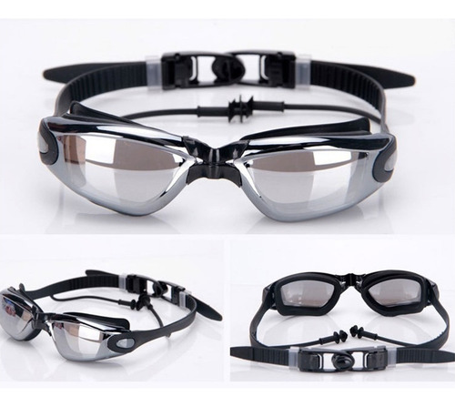 Gafas Natación Lujo Ajustable Adulto Para Piscina Tapa Oído
