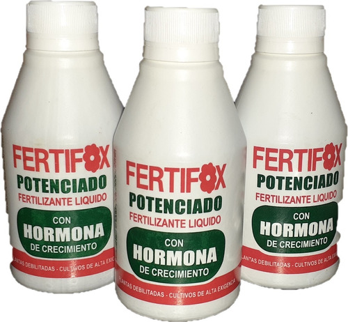 3 X Fertifox Fertilizante Potenciado Hormona 200c - Promo